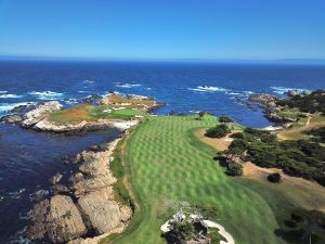 Cypress Point 17th Reverse Fairway Drone